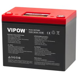Acumulator Vipow LiFePO4 60Ah 12.8V cu BMS, 768Wh, BAT0490