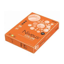 Carton color A4 160 g/mp 250 coli/top Portocaliu Intens, Niveus, OR43