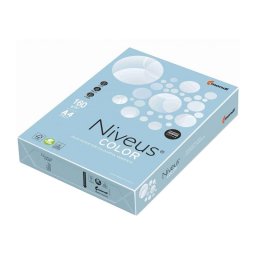 Carton color A4 160 g/mp 250 coli/top Albastru Ice Pal, Niveus, OBL70