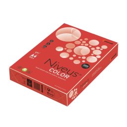 Carton color A4 160 g/mp 250 coli/top Rosu Intens, Niveus, CO44