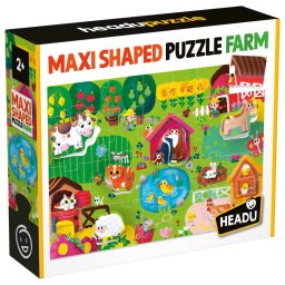 Headu ecoplay - puzzle animalute la ferma