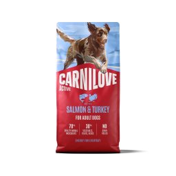Hrană câini activi 12 kg CARNILOVE Active Dog Salmon and Turkey Adult somon și curcan