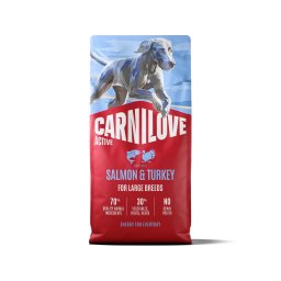 Hrană câini adulți de rasă mare 12 kg CARNILOVE Active Dog Salmon & Turkey Adult Large Breeds somon și curcan