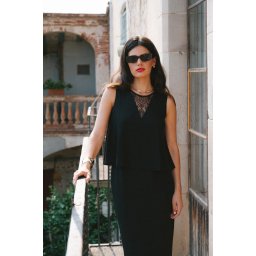 Rochie elegantă de damă cu detalii din dantelă