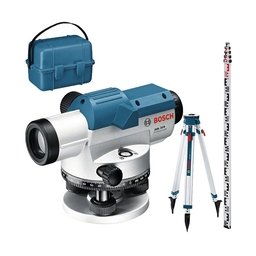 Bosch - GOL 32G + BT160 + GR500 - Nivela optica, 120 m, 32X, +/-15 grade, trepied, mira, valiza plastic