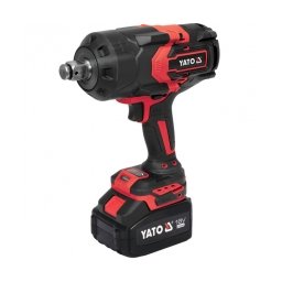 Yato - YT-828073 - Masina de insurubat cu impact cu 1 acumulator si incarcator, Li-Ion, 18 V, 6 Ah, patrat 3/4 inch, 2400 Nm, -