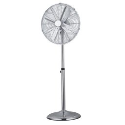 Ventilator cu stativ Finlux FSF-1813-SS, 60W, 45 cm, 3 viteze, Otel inoxidabil, Inox