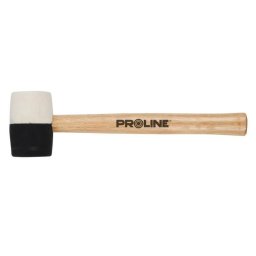 CIOCAN CAUCIUC BICOLOR CU MANER LEMN 44MM / 230G