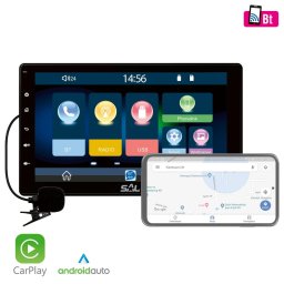 Sistem auto Radio auto 1xDIN, 9", Android Auto, Carplay