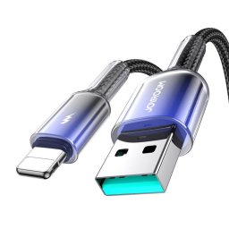 Cable USB-A Lightning S-A42 3A 1.2m Black