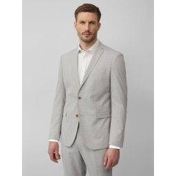 s.Oliver BLACK LABEL Sacou elegant barbati, croiala Slim fit, Gri deschis (SELECTATI MARIMEA: 56)