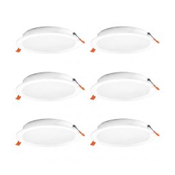 Osram - Set de 6 corpuri de iluminat LED încastrate ESSENTIAL LED/18W/230V, diam. 22 cm, albe