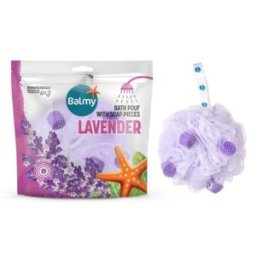 Set 2 x Floare de Masaj cu Perle de Sapun, Parfum de Lavanda, Balmy, 24.5 g