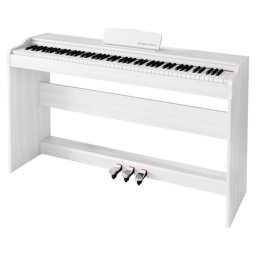 Pian digital Kruger&Matz KMDP-105 alb, 88 clape, 3 pedale, Bluetooth 5.0