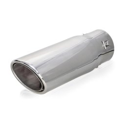 Ornament toba esapament cromat Automax, montaj cu cleme, 205 mm