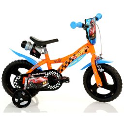 Bicicleta pentru copii Hot Wheels Dino Bikes 12 inch cu roti ajutatoare
