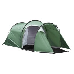Cort camping impermeabil 2-4 persoane cu vestibul si geanta, verde