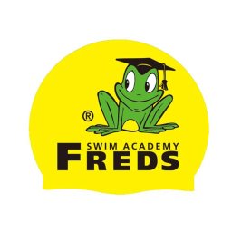 Casca de înot din silicon FREDS Swim Academy cu imprimeu vesel