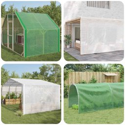 Impatura cu ochiuri 2 buc. Verde 3 x 5 m 260 gsm PE GartenMobel Dekor