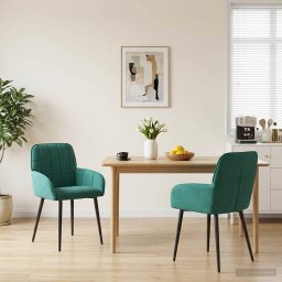 Scaune de dining 2 pcs Catifea Turcoaz 57 x 50 x 85 cm GartenMobel Dekor