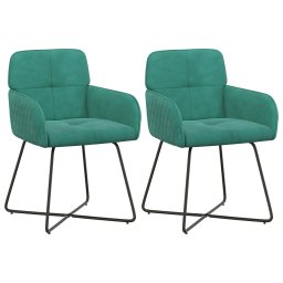 Scaune de dining 2 pcs Catifea Turcoaz 59 x 56,5 x 86 cm GartenMobel Dekor