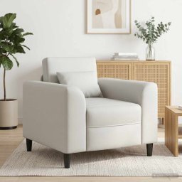 Fotoliu Alb Piele artificiala GartenMobel Dekor