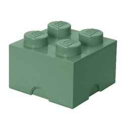Cutie depozitare LEGO 2X2 verde nisip (40031747)