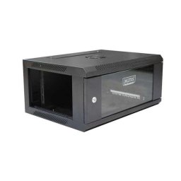 DIGITUS Wallmount cabinet 4U, 600x450mm, black RAL 9004
