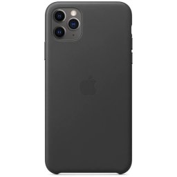 Husa de protectie Apple MX0E2ZM/A pentru iPhone 11 Pro Max, piele, negru