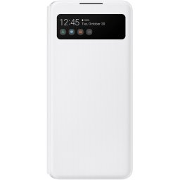 Husa de protectie Samsung S View Wallet Cover pentru A42 (5G) Alb