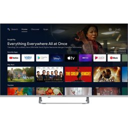 Televizor Smart LED Tesla, 65E635SUS, 165 cm, 4K Ultra HD, Android TV 11, HDR10, Clasa F, Argintiu