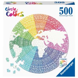 Puzzle Ravensburger - Cerc mandala, 500 piese