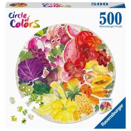 Puzzle Ravensburger - Cerc fructe si legume, 500 piese