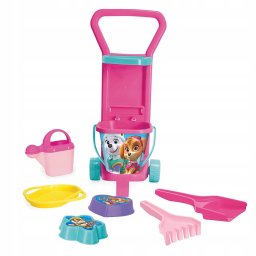 Set activitati exterior Wader Trolley with summer kit Paw Patrol, 8 piese, tematica Paw Patrol