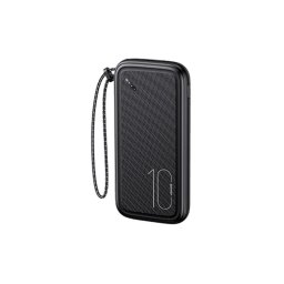 Baterie externa USAMS PB56, capacitate 10000mAh, 2xUSB, USB-C, Micro-USB, Negru