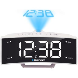 Ceas cu radio Blaupunkt CRP7WH, Proiector, USB, Alb