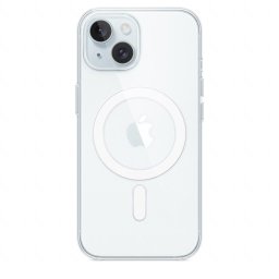 Husa telefon APPLE iPhone 15 Clear Case cu MagSafe, Transparent