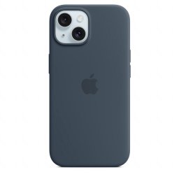 Husa telefon Apple iPhone 15 Silicone Case w MagSafe - Albastru inchis