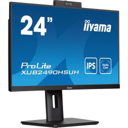 Monitor IPS LED Iiyama 23.8" XUB2490HSUH-B1, Full HD (1920 x 1080), HDMI, DisplayPort, Boxe, Pivot, 100 Hz, 4 ms, Negru