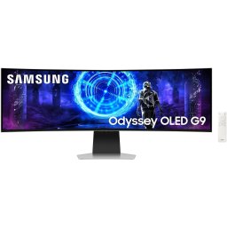 Monitor Curbat Gaming Samsung Odyssey OLED G9 G95SD LS49DG950SUXDU, 1800R, 49", Dual QHD, 0.03ms, 240Hz, FreeSync Premium Pro, G-Sync Compatible, HDR10+, Argintiu