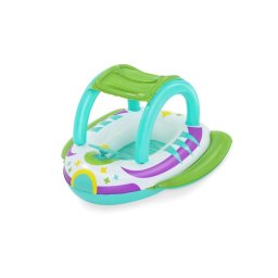 Barca spatiala Bestway 34149, cu baldachin, 1.07m x 1.12m, Multicolor