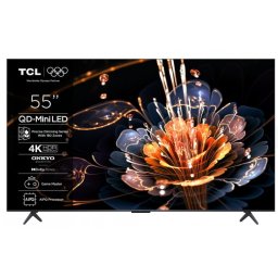 Televizor Mini LED TCL 55C61KS, 139 cm, 55", Ultra HD 4K, Smart Google TV, CI+, Negru