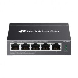 Switch TP-Link Omada DS105GP, 4 porturi, Gigabit, PoE+
