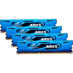 Kit Quad memorie RAM G.Skill ARES, Capacitate 32GB DDR3 (4x8 GB), Frecventa 2400 CL - 11, Albastru