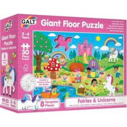 Puzzle Galt Zane si unicorni, 30 piese, 60 x 90 cm