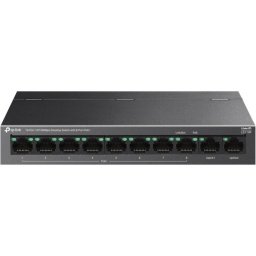 Switch TP-LINK LiteWave LS110P, 10 porturi RJ45, 8 porturi PoE+, 96 W, Plug-and-Play