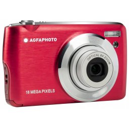 Aparat foto compact digital Agfa DC8200 + Husa+ Card SD 16GB, 18 MP, 2,7'', zoom 8X, Rosu