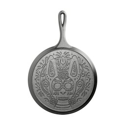 Tigaie din fonta pentru clatite cu Logo L-9OGXLL, Xolo Sugar Skull Lodge, 26 cm