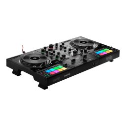 Controler DJ Hercules 4780909, DVS, 2 platane, 16 pad-uri, mixer, crossfader, EQ, audio 24-bit/44.1 kHz, USB