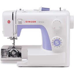 Masina de cusut SINGER 3232, model compact si usor de utilizat, perfecta pentru reparatii rapide si proiecte de croitorie acasa.